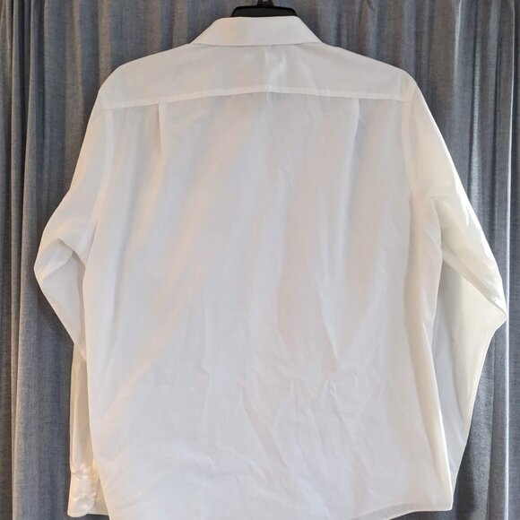 Croft & Barrow Mens Dress Shirt 17-36 White Button Down Office Formal Internship - Picture 5 of 8